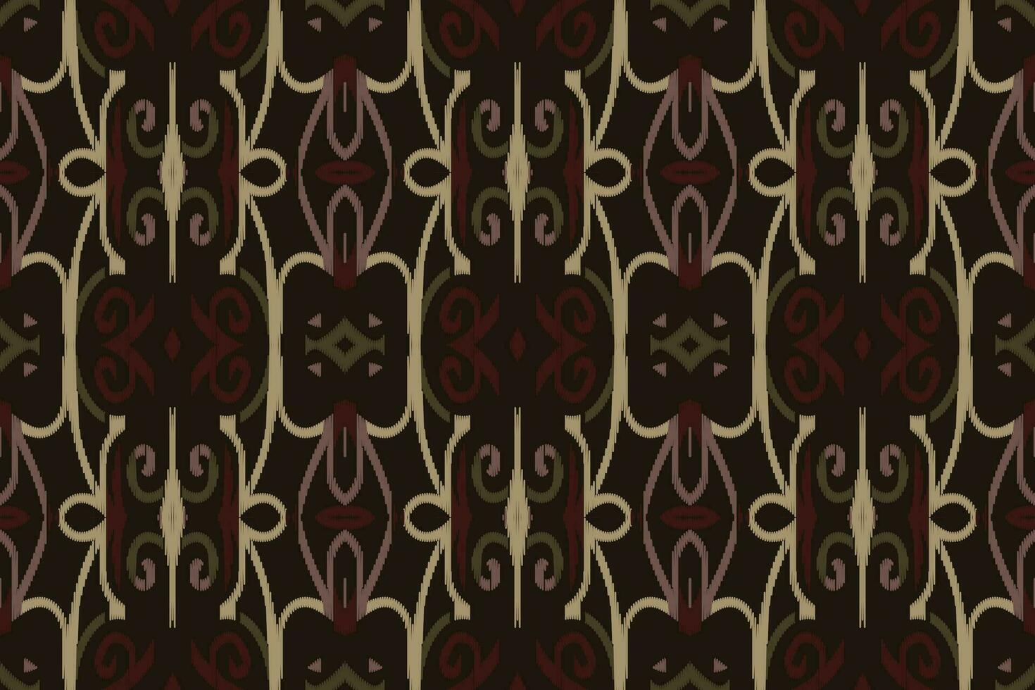 ikat floral cachemir bordado antecedentes. ikat raya geométrico étnico oriental modelo tradicional. ikat azteca estilo resumen diseño para impresión textura,tela,sari,sari,alfombra. vector