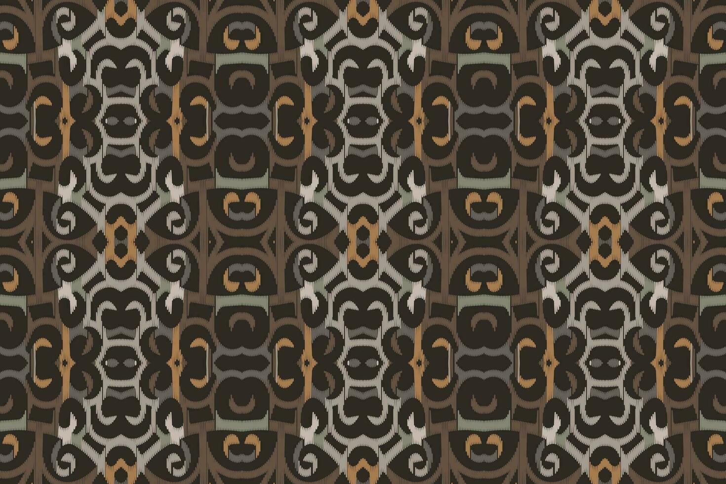 ikat damasco cachemir bordado antecedentes. ikat antecedentes geométrico étnico oriental modelo tradicional. ikat azteca estilo resumen diseño para impresión textura,tela,sari,sari,alfombra. vector