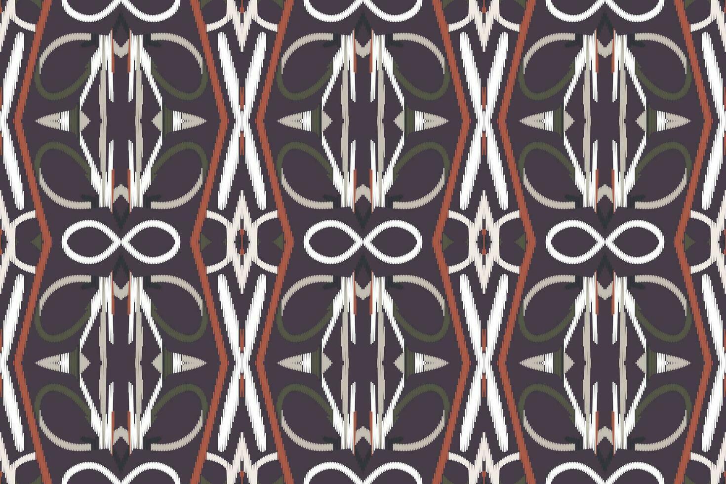 ikat damasco cachemir bordado antecedentes. ikat patrones geométrico étnico oriental modelo tradicional.azteca estilo resumen vector ilustración.diseño para textura,tela,ropa,envoltura,pareo.