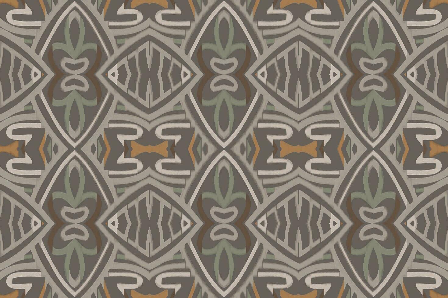 Ikat Floral Paisley Embroidery Background. Ikat Triangle Geometric Ethnic Oriental Pattern Traditional. Ikat Aztec Style Abstract Design for Print Texture,fabric,saree,sari,carpet. vector