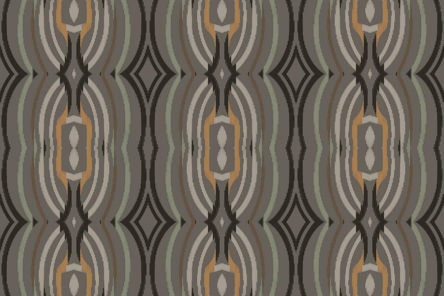 Ikat Floral Paisley Embroidery Background. Ikat Triangle Geometric Ethnic Oriental Pattern traditional.aztec Style Abstract Vector illustration.design for Texture,fabric,clothing,wrapping,sarong.