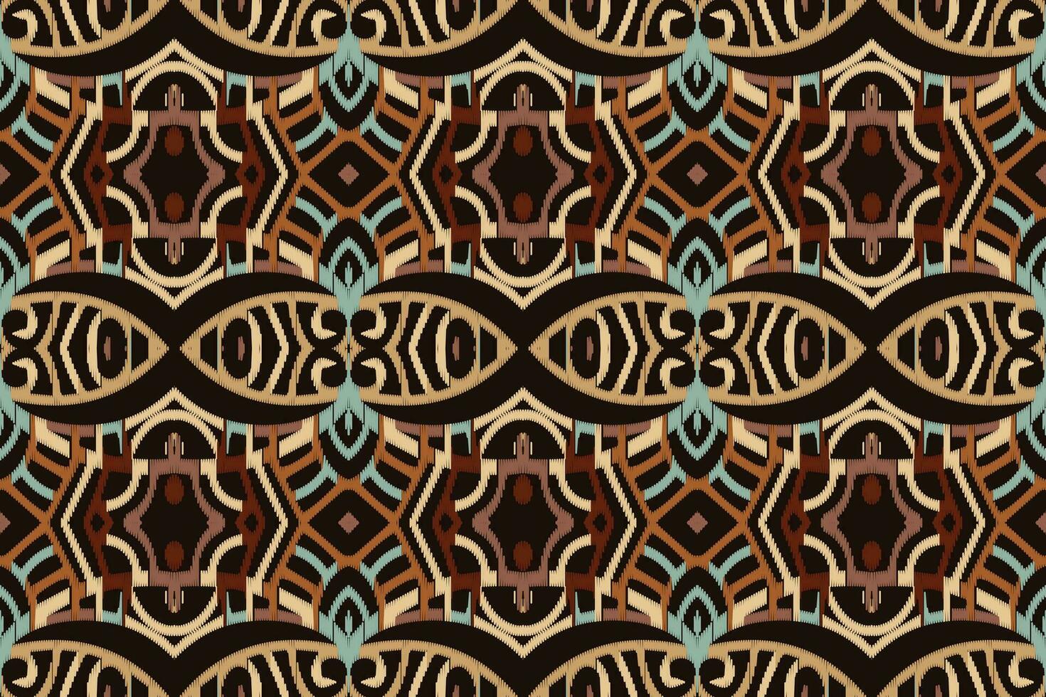 Motif Ikat Paisley Embroidery Background. Ikat Chevron Geometric Ethnic Oriental Pattern traditional.aztec Style Abstract Vector illustration.design for Texture,fabric,clothing,wrapping,sarong.