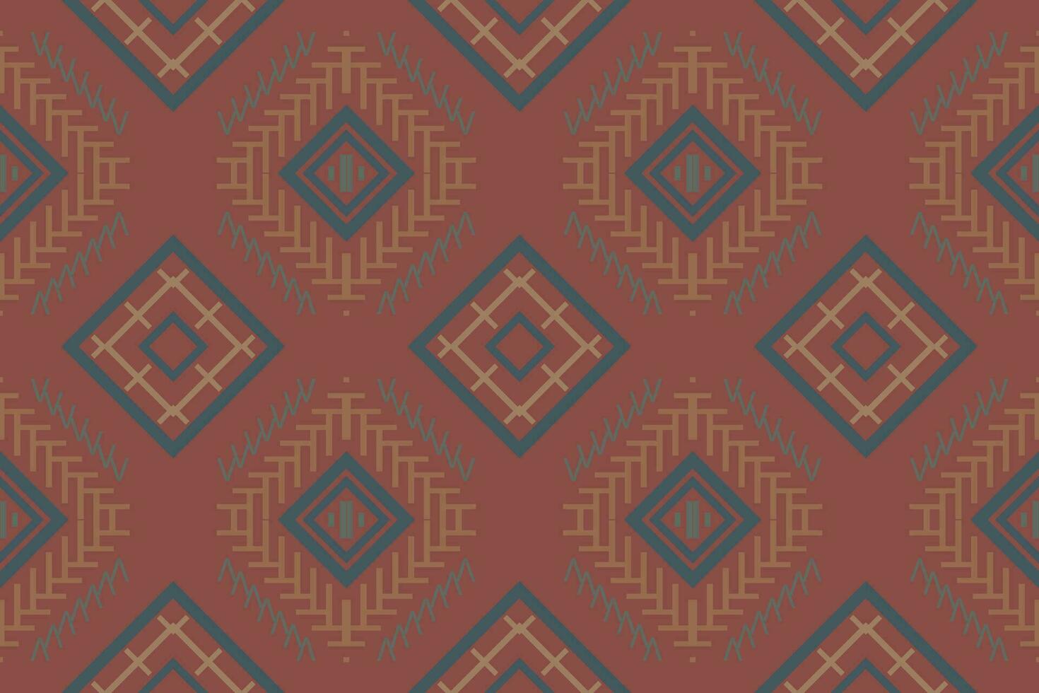 Simple ethnic design in the Philippines. traditional patterned Native American art It is a pattern created by combining geometric shapes. Create beautiful fabric patterns. Design for print. vector