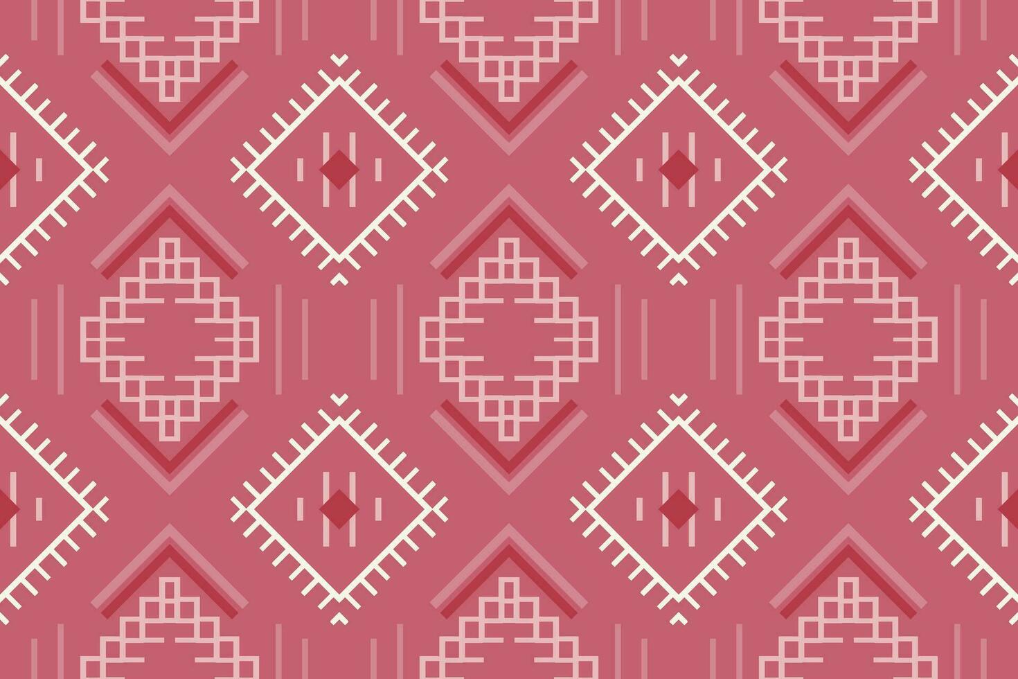 Ethnic pattern. traditional pattern background It is a pattern created by combining geometric shapes. Create beautiful fabric patterns. Design for print. vector