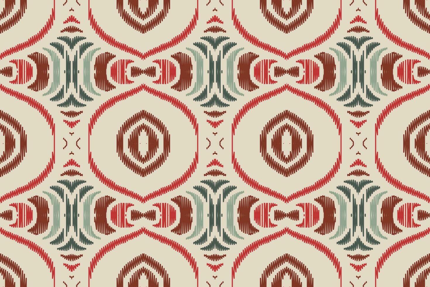 ikat floral cachemir bordado antecedentes. ikat sin costura geométrico étnico oriental modelo tradicional.azteca estilo resumen vector ilustración.diseño para textura,tela,ropa,envoltura,pareo.