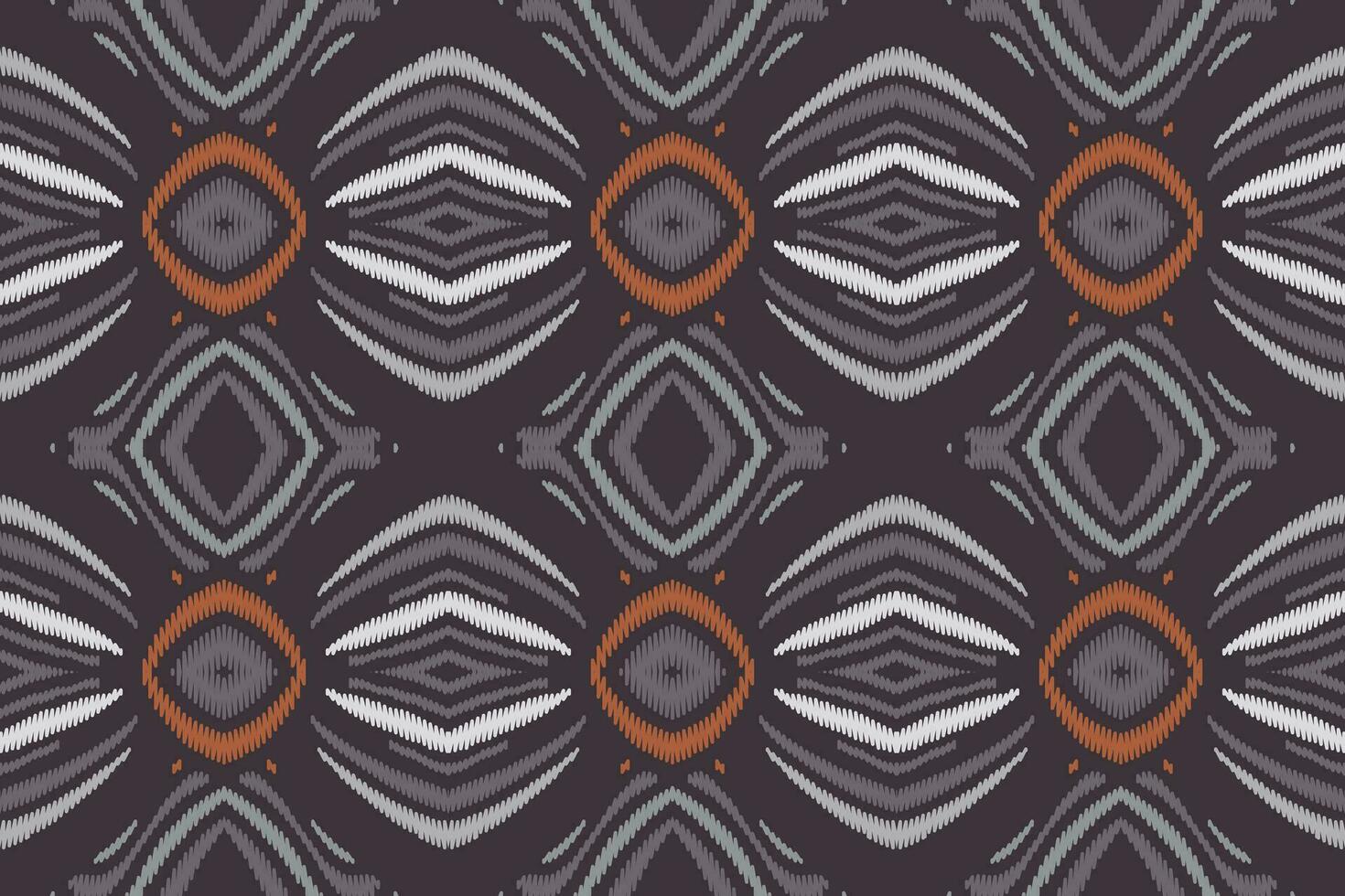 ikat damasco cachemir bordado antecedentes. ikat marco geométrico étnico oriental modelo tradicional.azteca estilo resumen vector ilustración.diseño para textura,tela,ropa,envoltura,pareo.