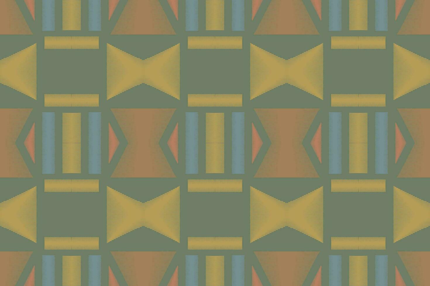 Ikat Floral Paisley Embroidery Background. Ikat Print Geometric Ethnic Oriental Pattern Traditional. Ikat Aztec Style Abstract Design for Print Texture,fabric,saree,sari,carpet. vector