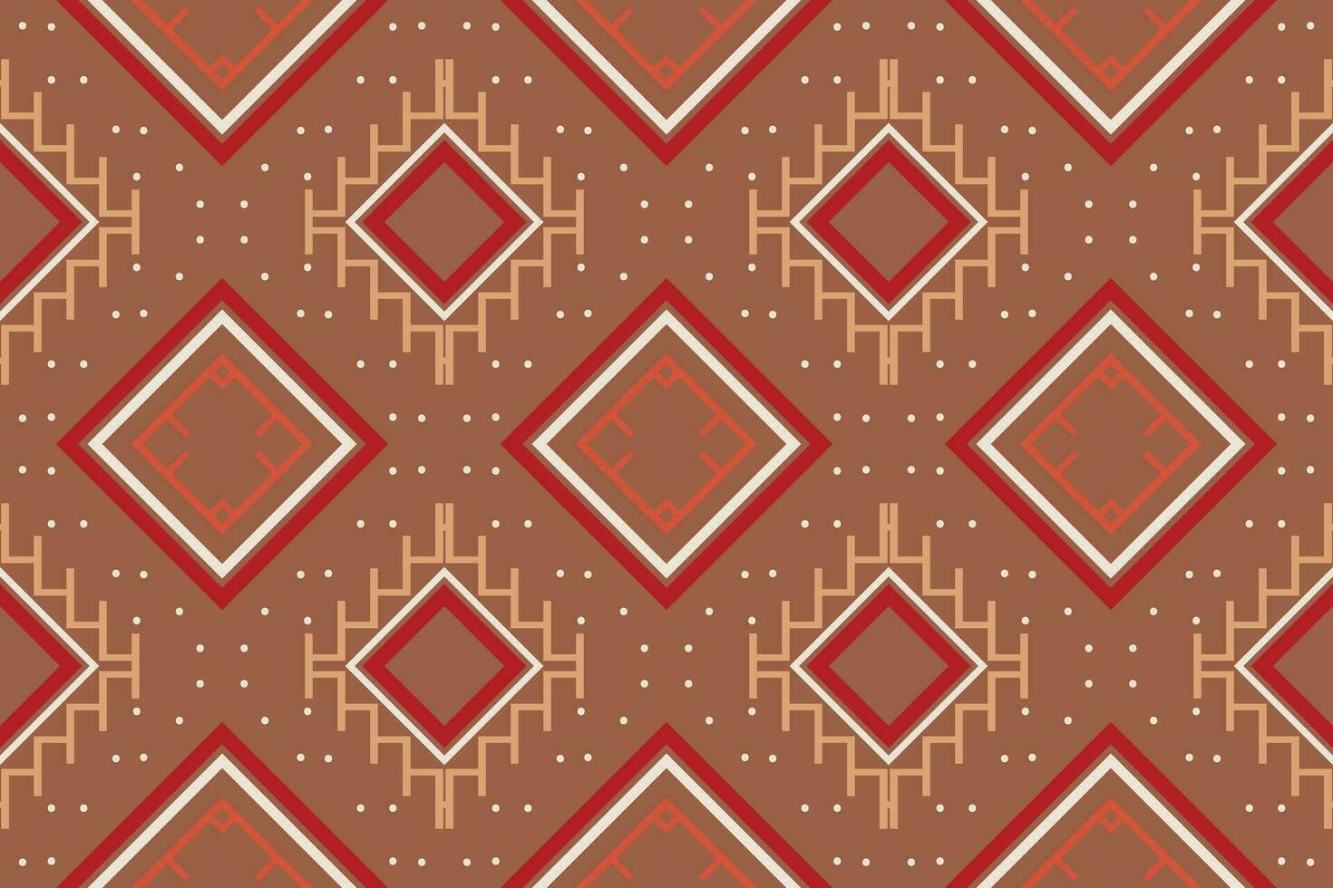 Ikat Seamless Pattern Embroidery Background. Ikat Flower Geometric Ethnic Oriental Pattern traditional.aztec Style Abstract Vector illustration.design for Texture,fabric,clothing,wrapping,sarong.