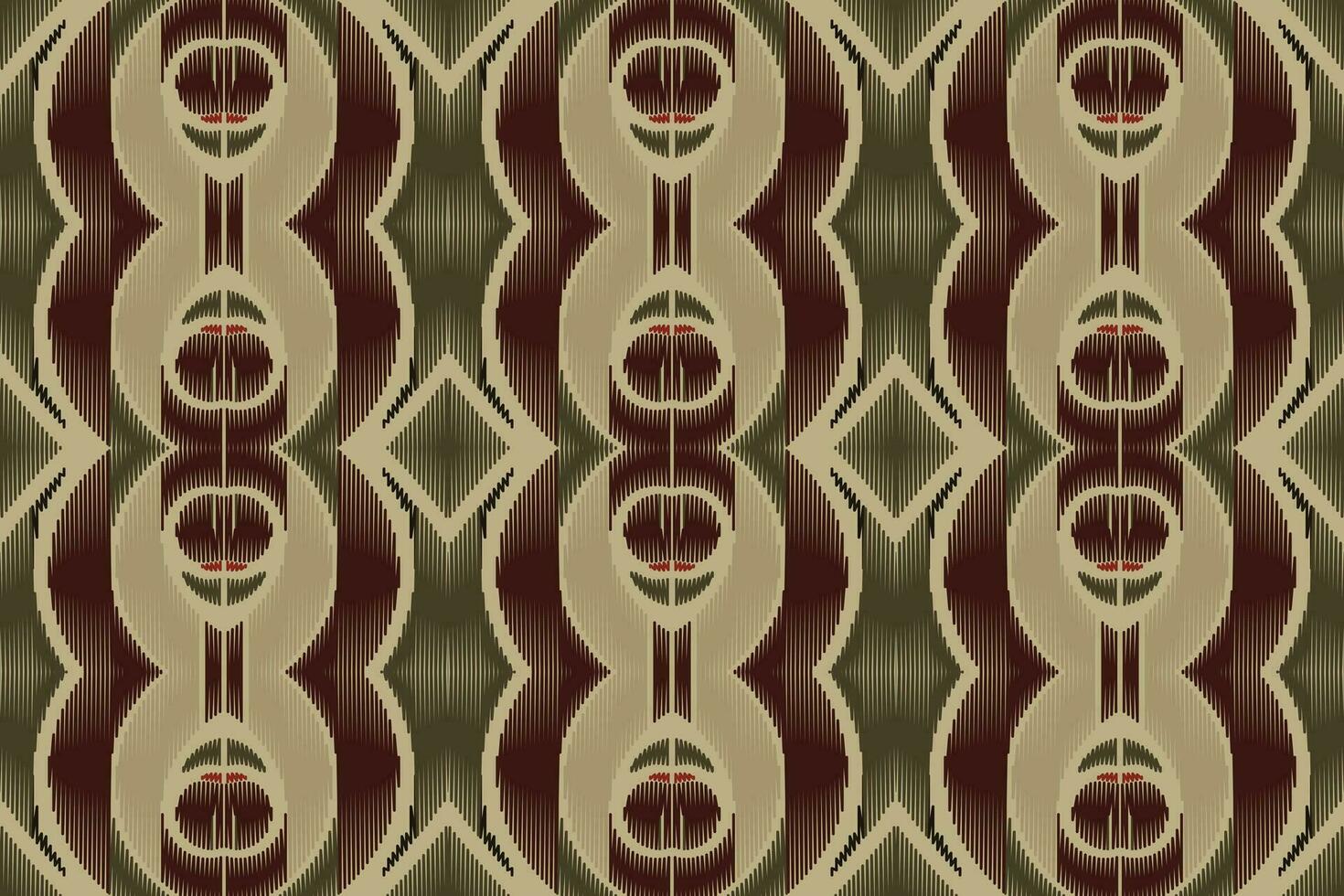 Motif Ikat Paisley Embroidery Background. Ikat Stripes Geometric Ethnic Oriental Pattern Traditional. Ikat Aztec Style Abstract Design for Print Texture,fabric,saree,sari,carpet. vector