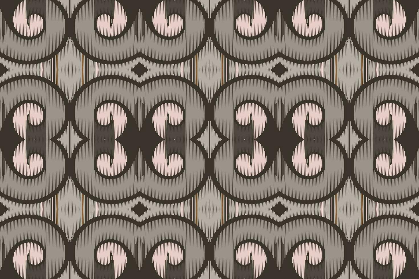 Motif Ikat Floral Paisley Embroidery Background. Ikat Stripe Geometric Ethnic Oriental Pattern traditional.aztec Style Abstract Vector design for Texture,fabric,clothing,wrapping,sarong.