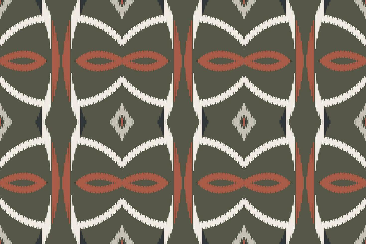 Motif Ikat Seamless Pattern Embroidery Background. Ikat Stripes Geometric Ethnic Oriental Pattern traditional.aztec Style Abstract Vector design for Texture,fabric,clothing,wrapping,sarong.