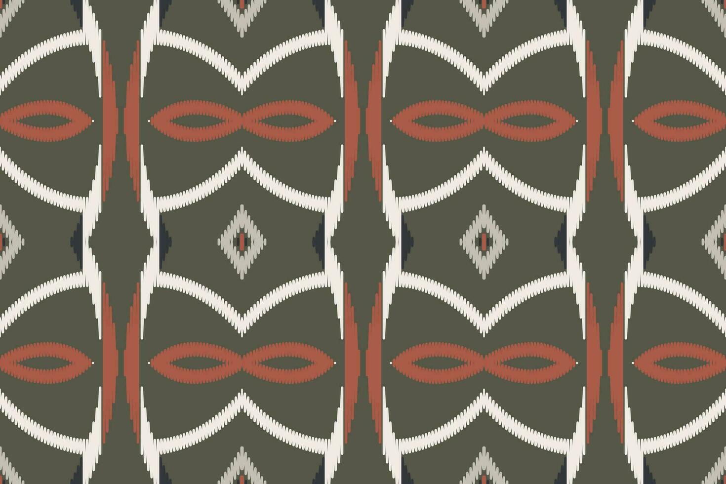 Motif Ikat Seamless Pattern Embroidery Background. Ikat Stripes Geometric Ethnic Oriental Pattern traditional.aztec Style Abstract Vector design for Texture,fabric,clothing,wrapping,sarong.