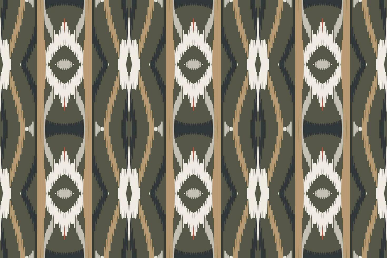 Motif Ikat Seamless Pattern Embroidery Background. Ikat Stripe Geometric Ethnic Oriental Pattern Traditional. Ikat Aztec Style Abstract Design for Print Texture,fabric,saree,sari,carpet. vector