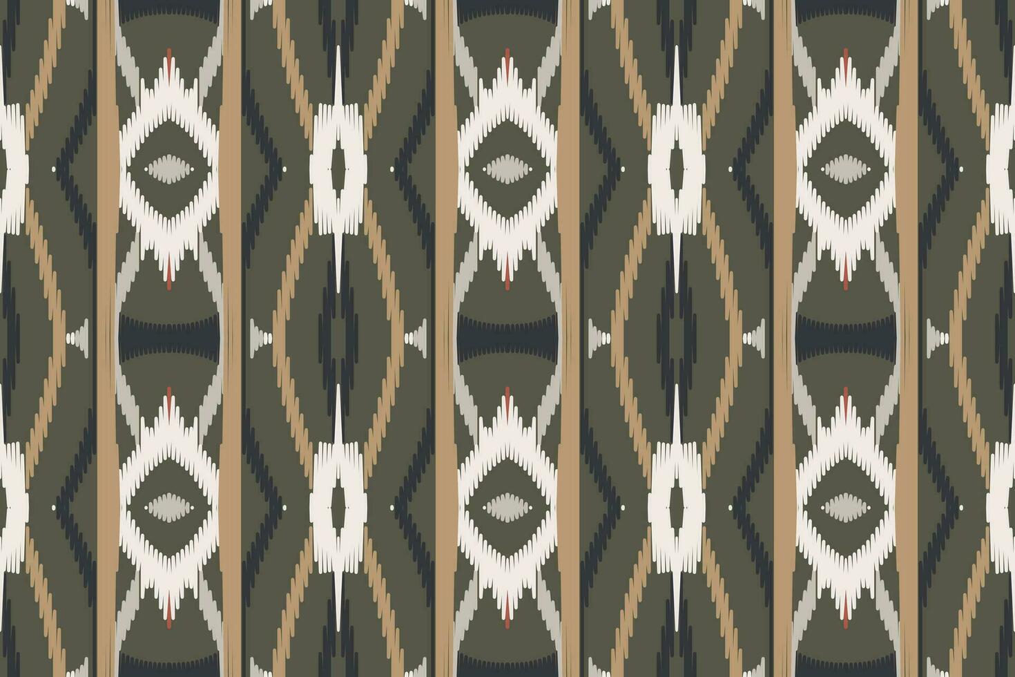 Motif Ikat Seamless Pattern Embroidery Background. Ikat Stripe Geometric Ethnic Oriental Pattern Traditional. Ikat Aztec Style Abstract Design for Print Texture,fabric,saree,sari,carpet. vector