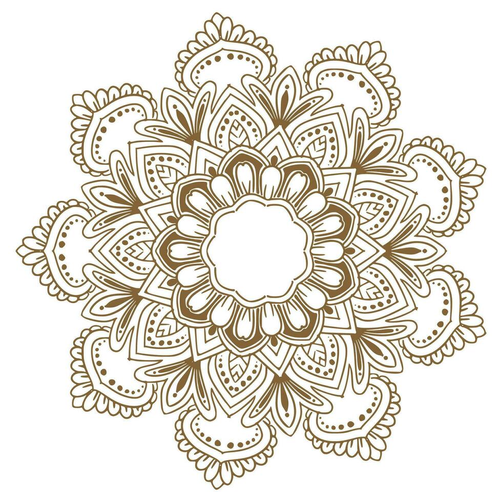 Circular pattern in form of decorative mandala design vector