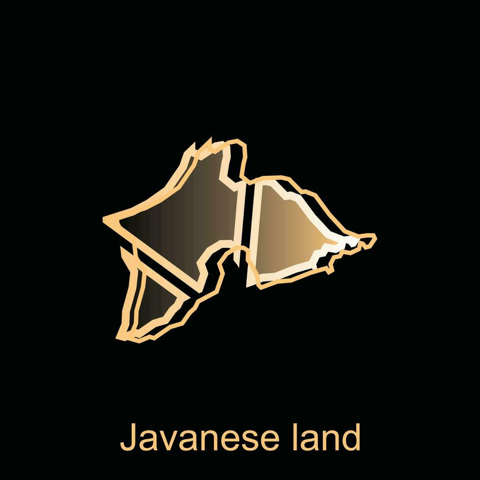 Map City of Javanese Land illustration design, World Map International vector template, suitable for your company