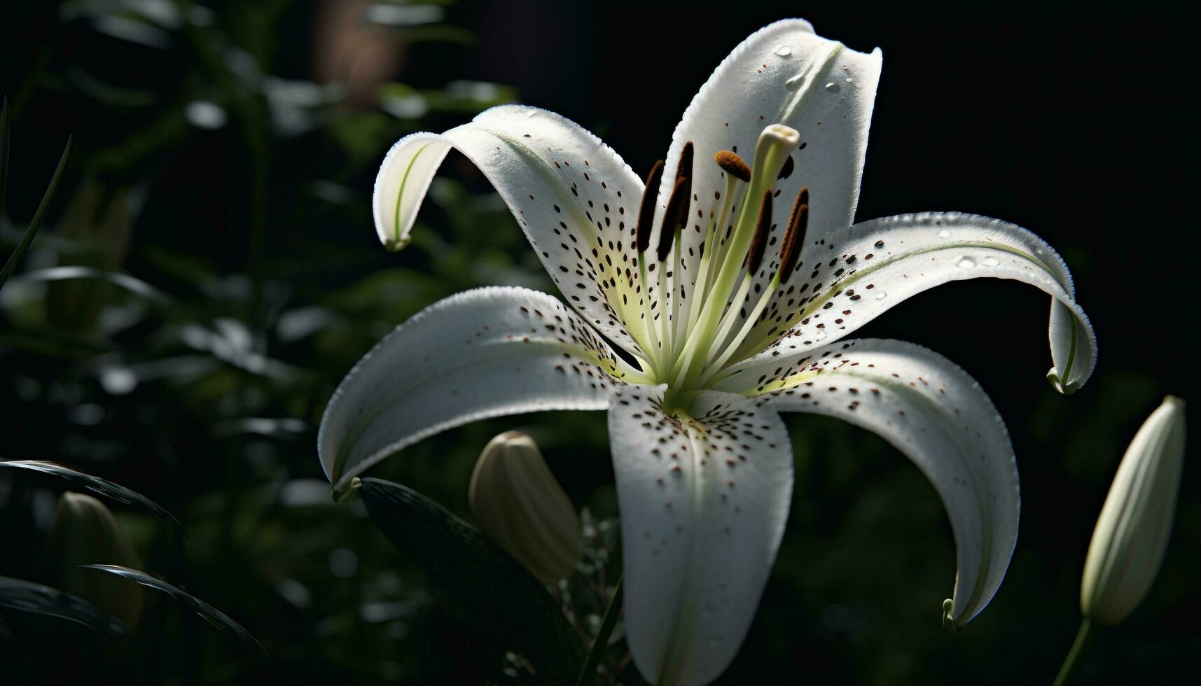 Freshness and beauty in nature a close up of a flower generated by AI photo