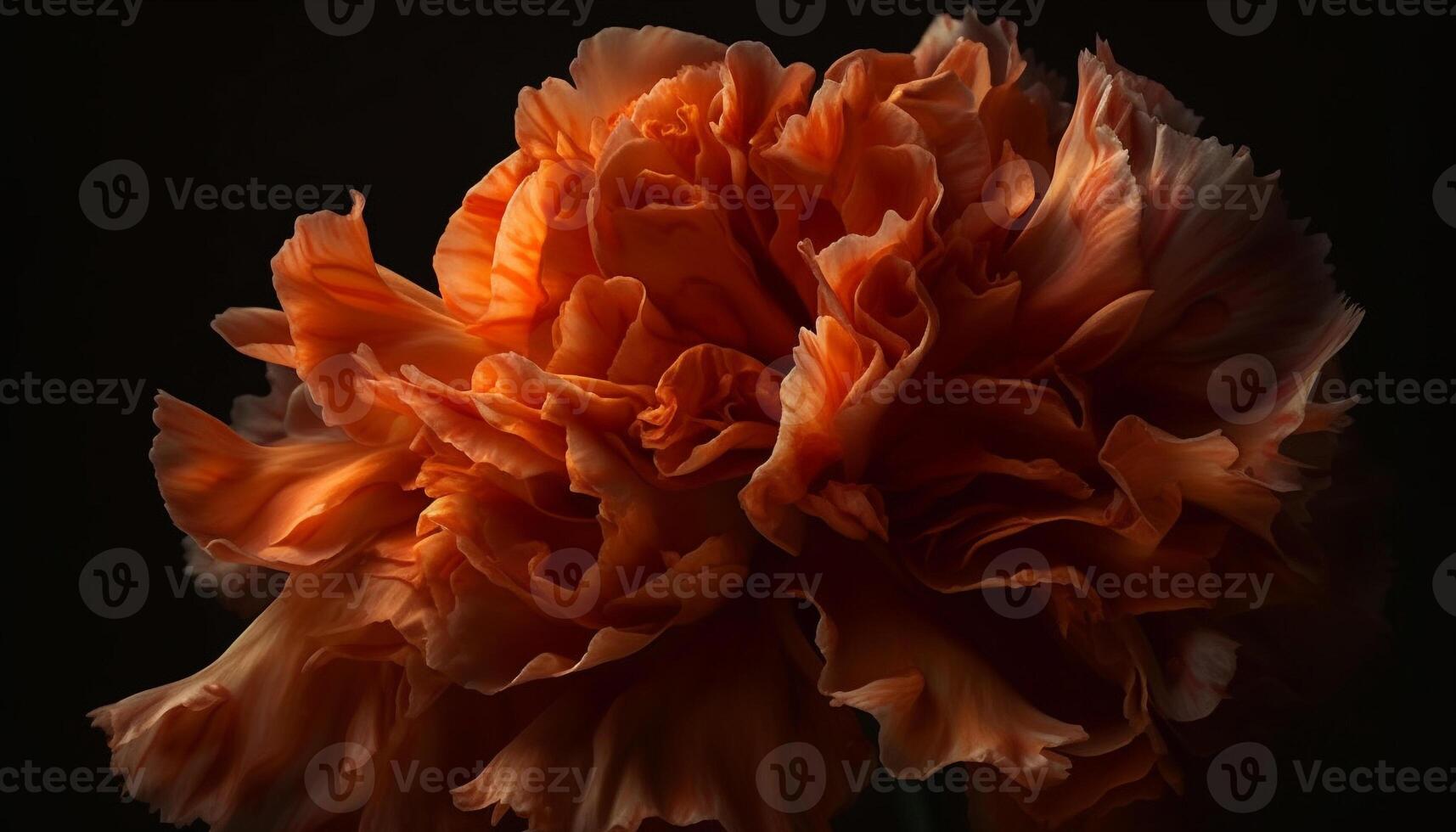 Close up of a vibrant flower petal, nature abstract beauty in motion generated by AI photo