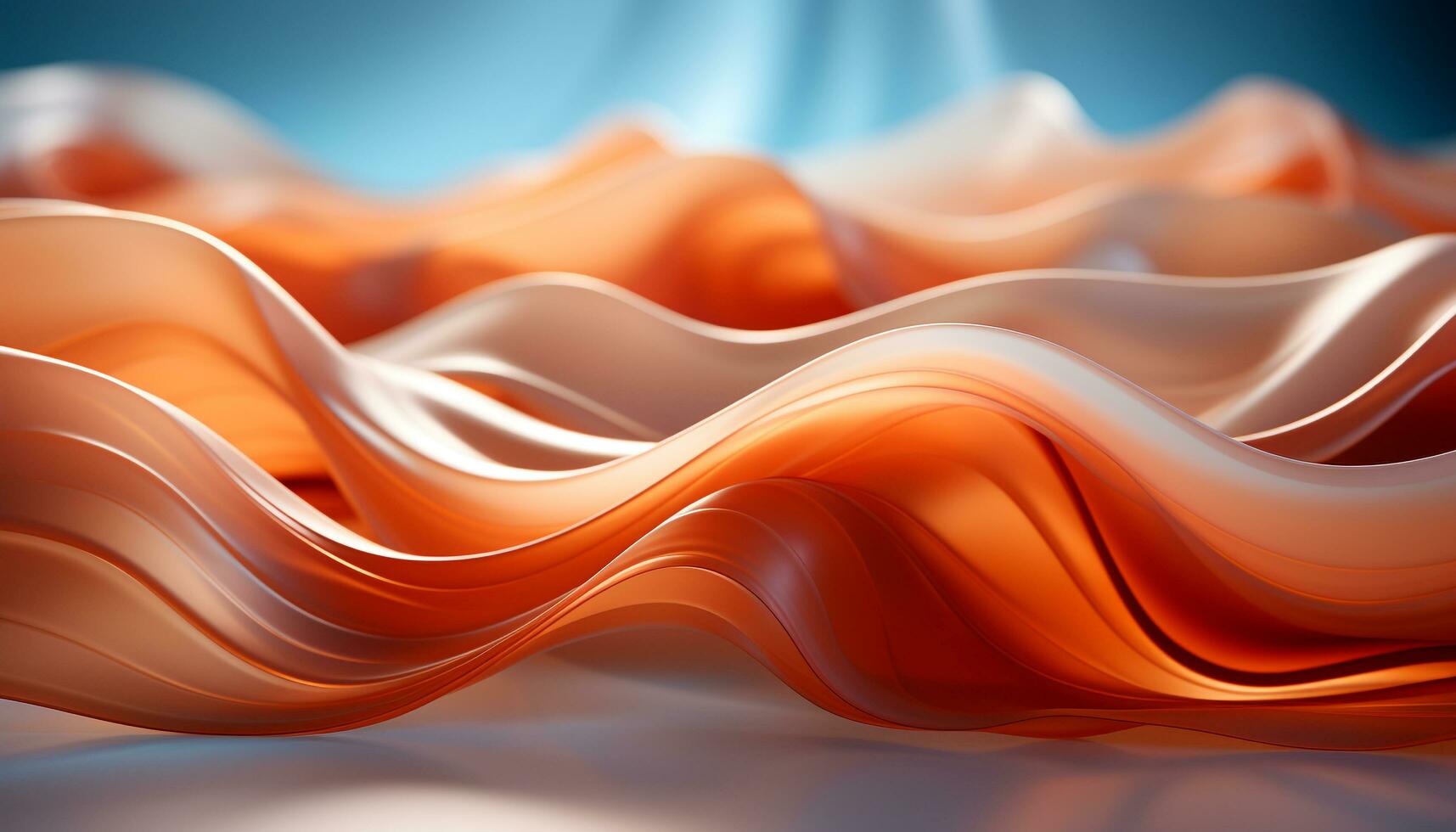 Abstract backdrop with smooth wave pattern, modern design in vibrant colors generated by AI photo