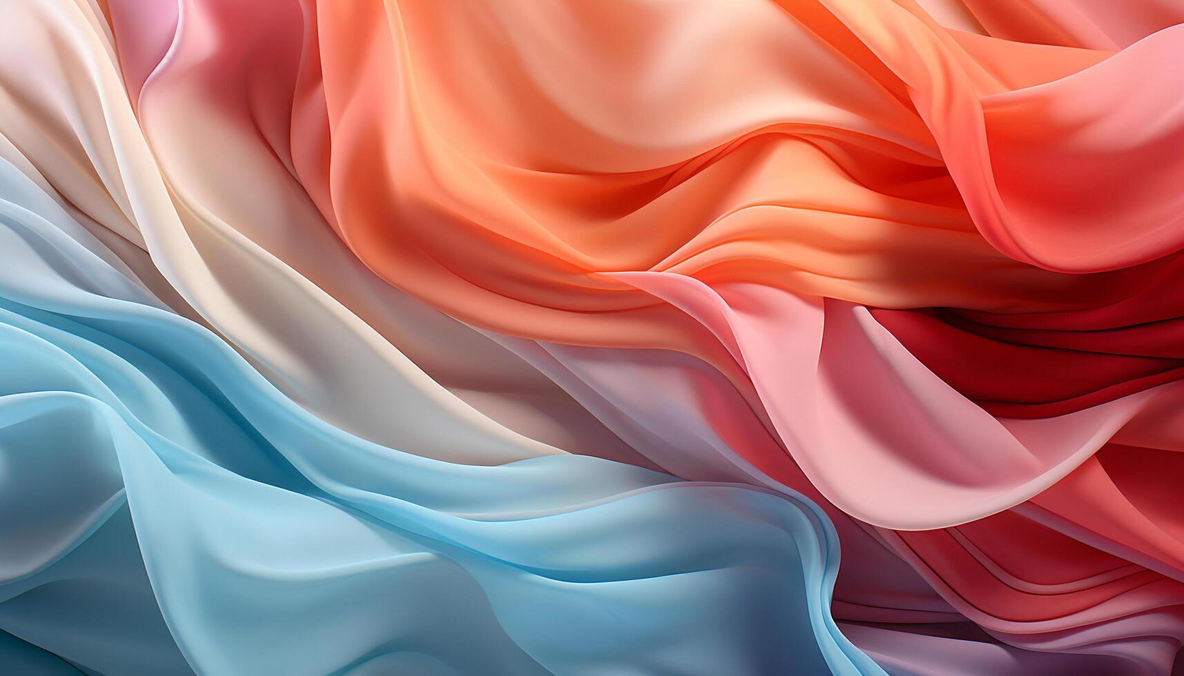 Abstract silk wave pattern in vibrant colors, smooth and elegant ...