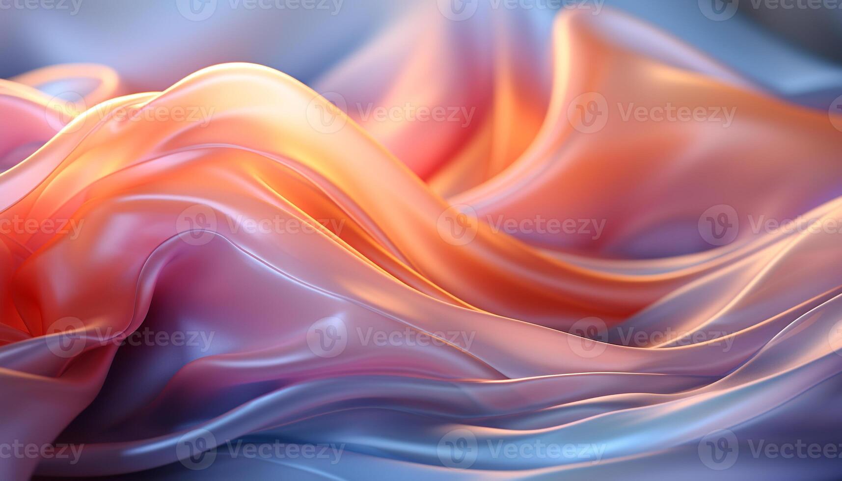 Abstract backdrop with smooth wave pattern in vibrant colors, modern elegance generated by AI photo