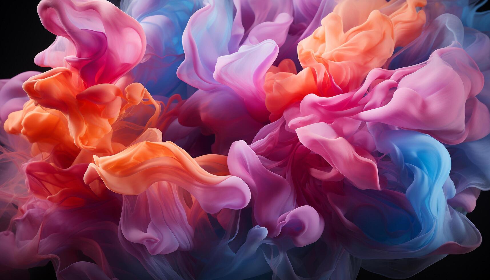 Abstract multi colored backgrounds paint vibrant colors in nature generated by AI photo