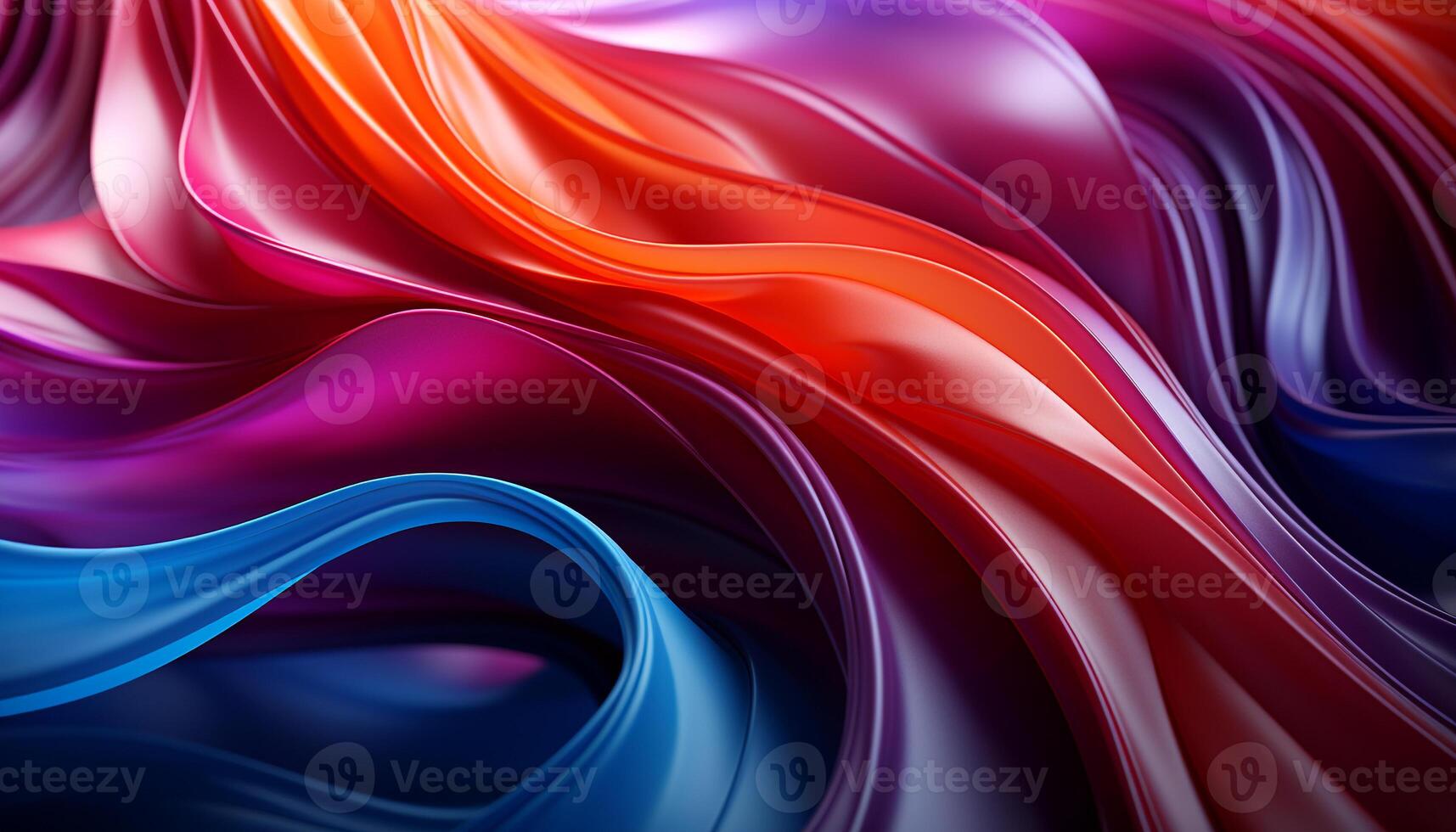 Abstract backdrop with a modern, futuristic wave pattern in vibrant colors generated by AI photo