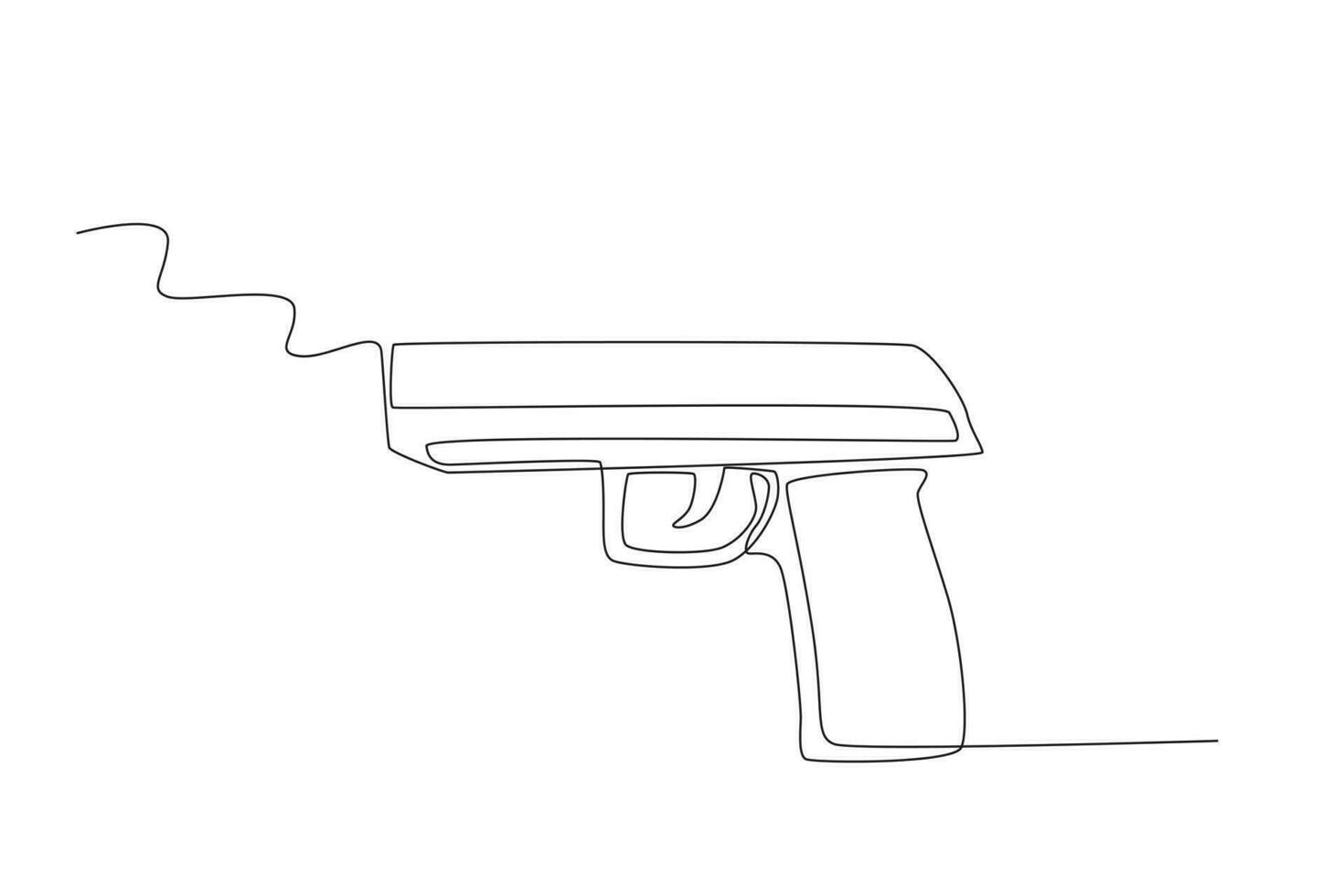 A firearm to shoot vector