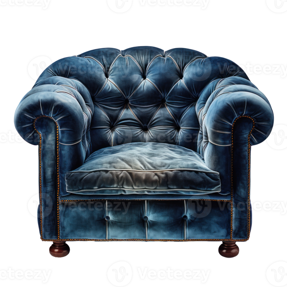 a blue chair isolated 33311599 PNG
