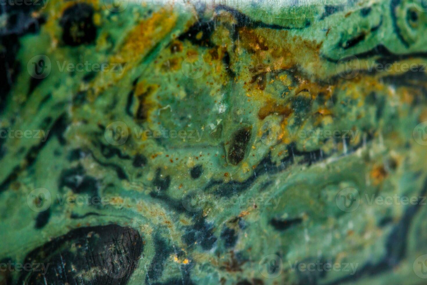 Macro mineral stone jasper kambaba on a white background photo