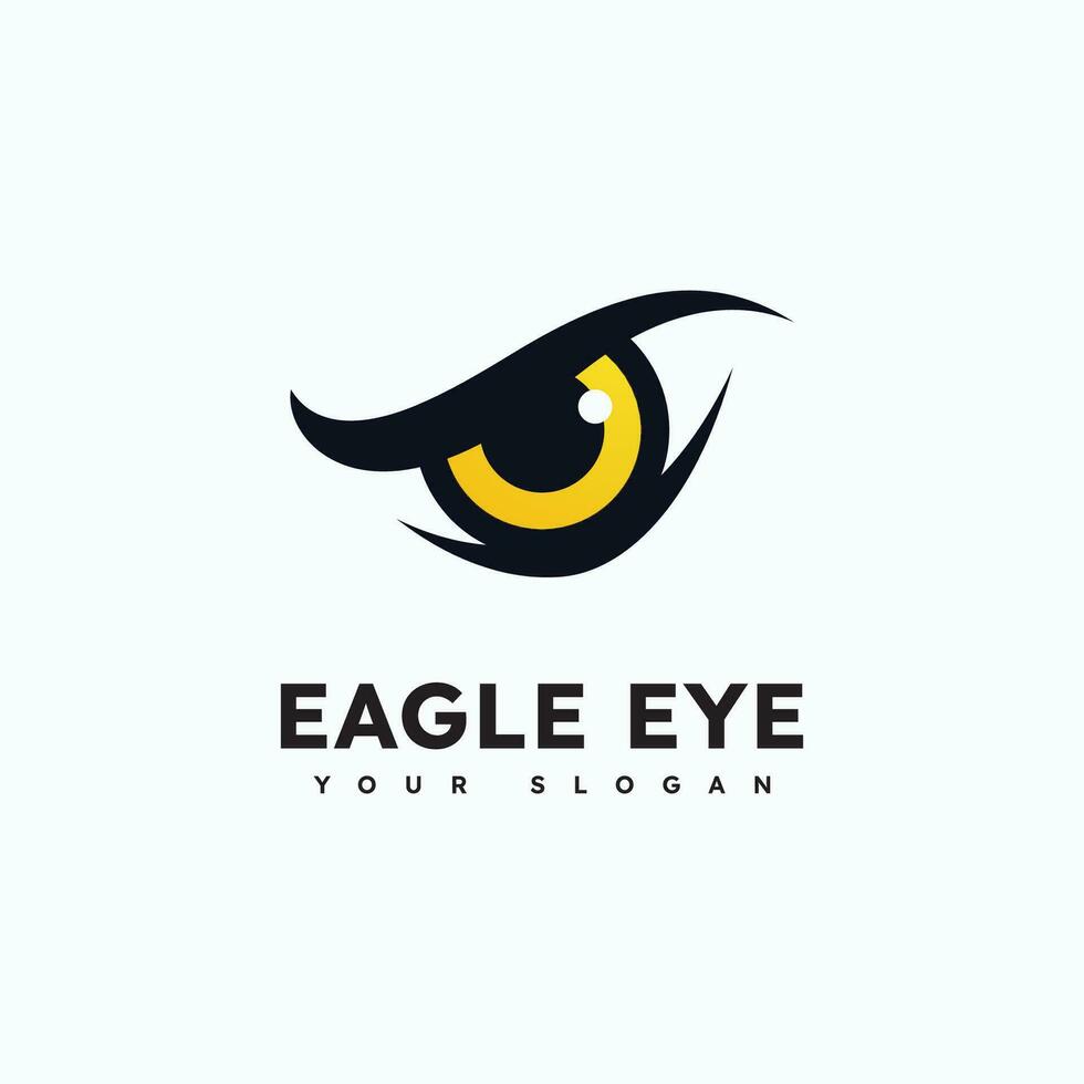 Eagle predator eye falcon bird logo       business vector