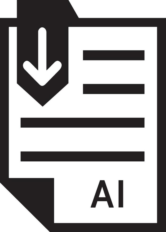 Artificial Intelligence icon symbol vector image. Illustration of the brain robot learning human smart algorithm design image.