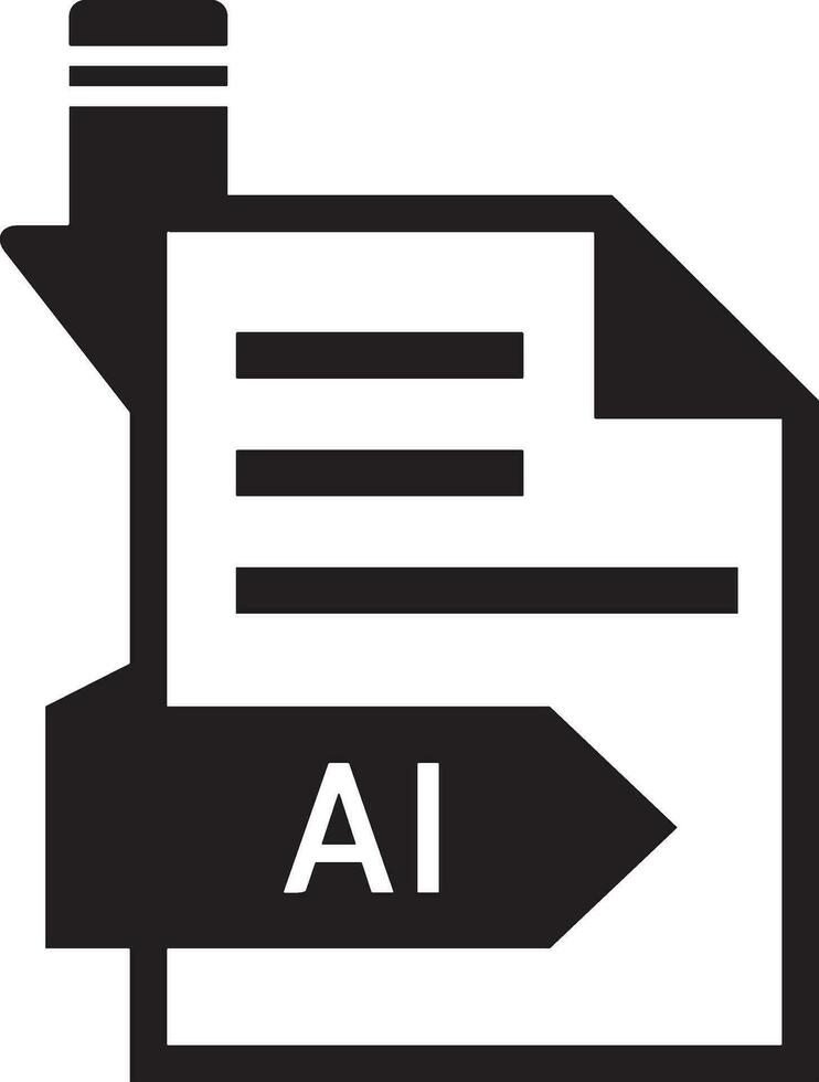 Artificial Intelligence icon symbol vector image. Illustration of the brain robot learning human smart algorithm design image.