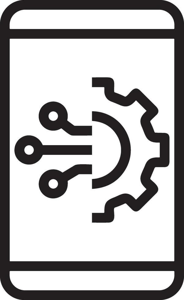 Artificial Intelligence icon symbol vector image. Illustration of the brain robot learning human smart algorithm design image.