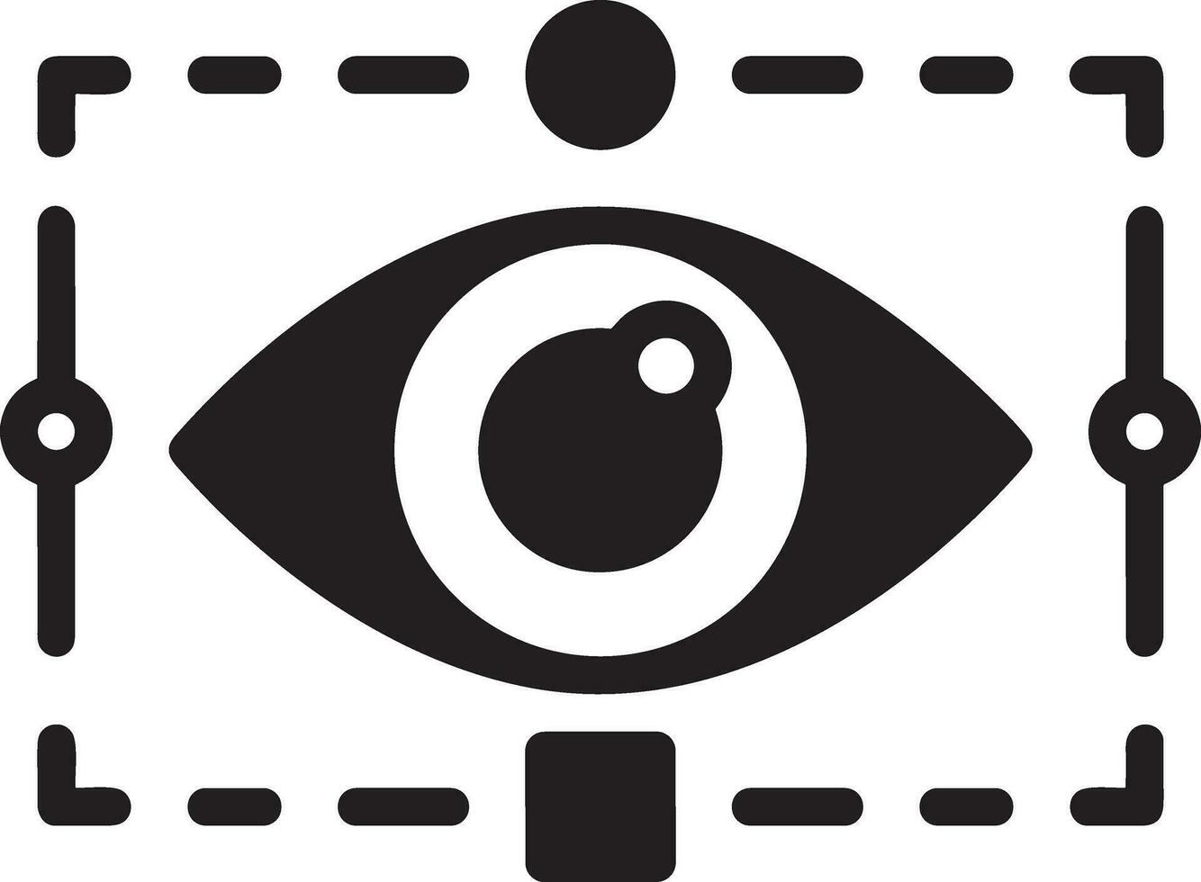 Artificial Intelligence icon symbol vector image. Illustration of the brain robot learning human smart algorithm design image.