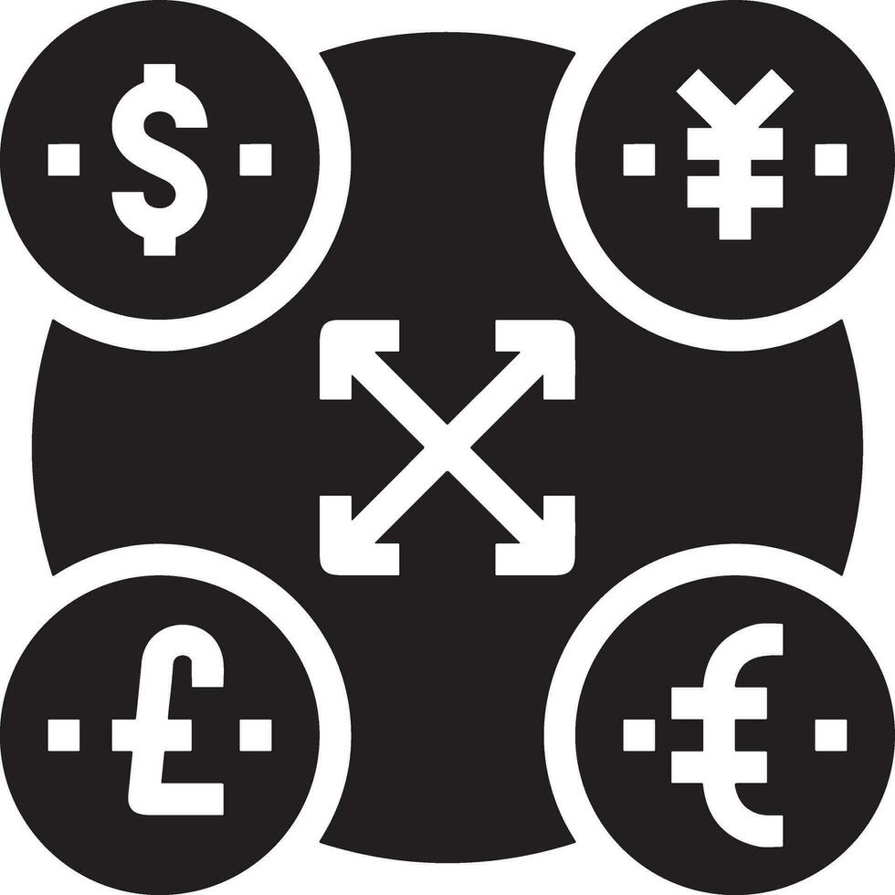 Money exchange payment icon symbol vector image. Illustration of the dollar currency coin graphic design image