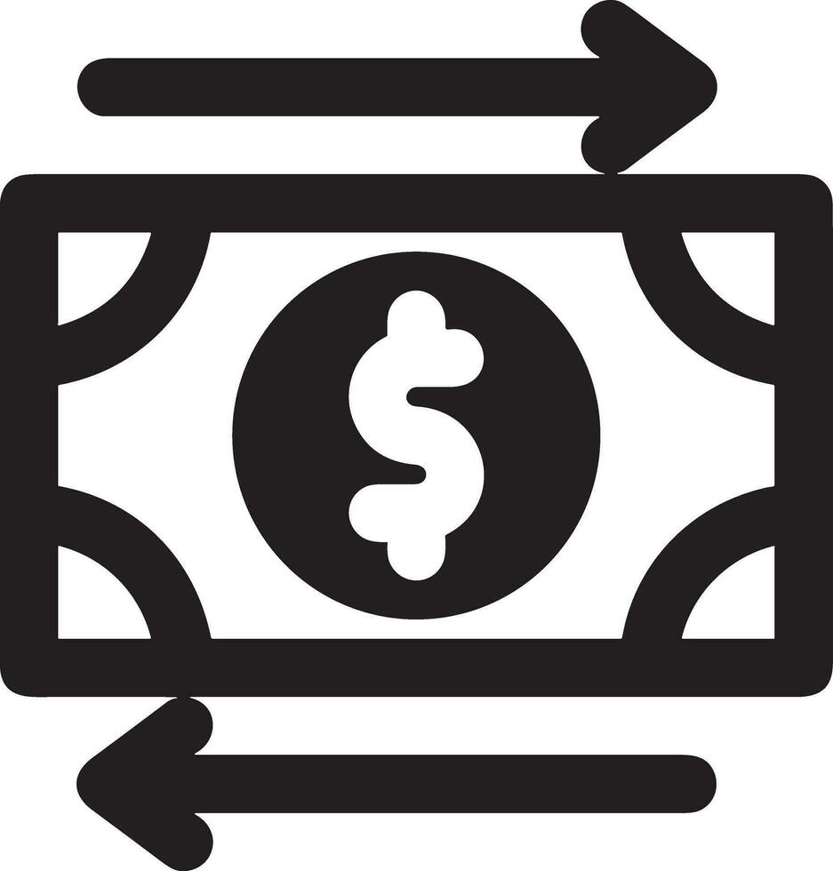 Money exchange payment icon symbol vector image. Illustration of the dollar currency coin graphic design image