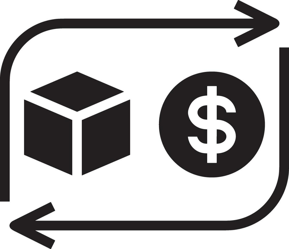 dinero intercambiar pago icono símbolo vector imagen. ilustración de el dólar moneda moneda gráfico diseño imagen