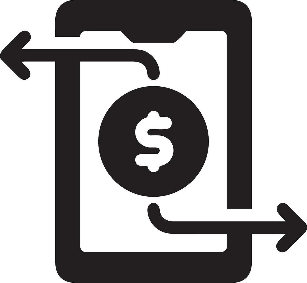 Money exchange payment icon symbol vector image. Illustration of the dollar currency coin graphic design image