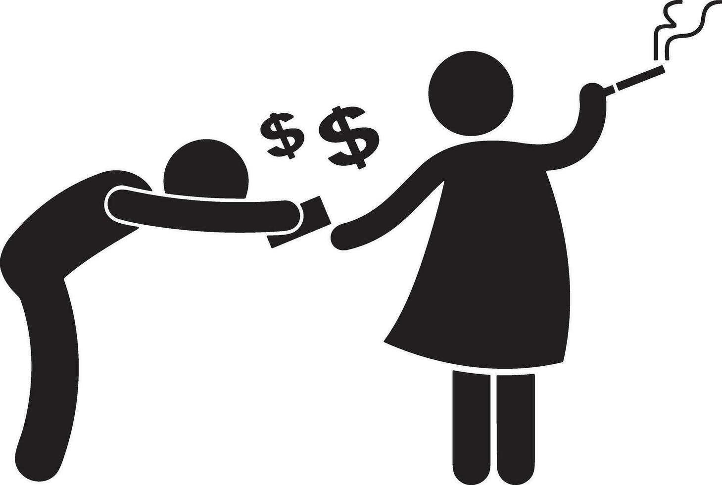 Money exchange payment icon symbol vector image. Illustration of the dollar currency coin graphic design image