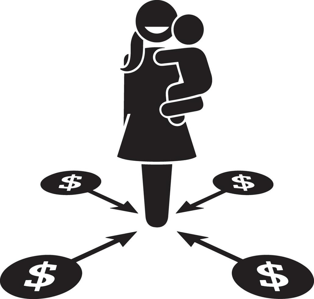 Money exchange payment icon symbol vector image. Illustration of the dollar currency coin graphic design image