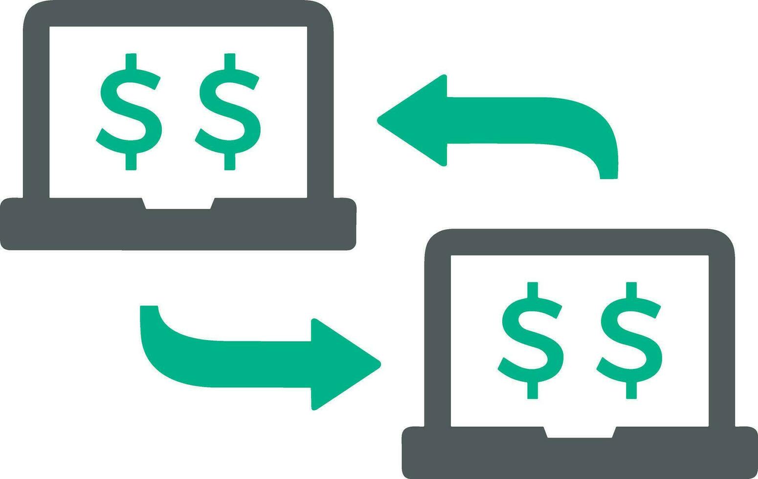 Money exchange payment icon symbol vector image. Illustration of the dollar currency coin graphic design image