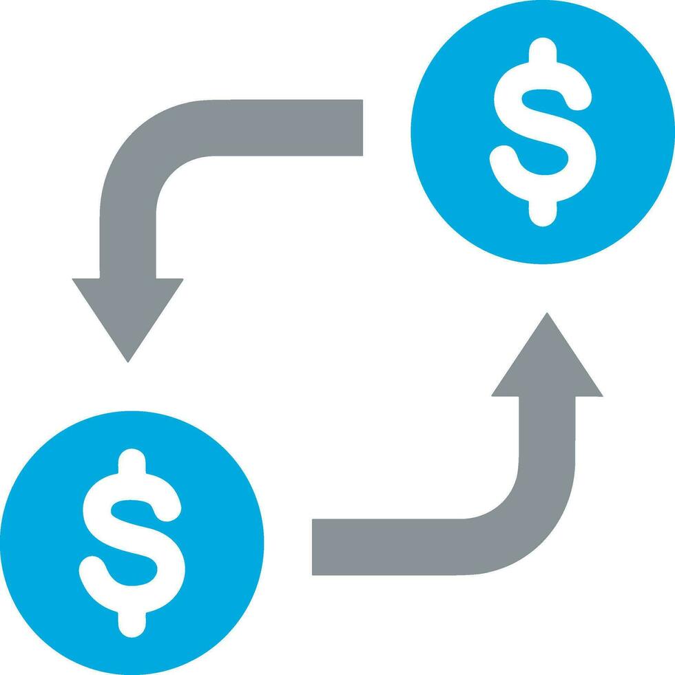 Money exchange payment icon symbol vector image. Illustration of the dollar currency coin graphic design image