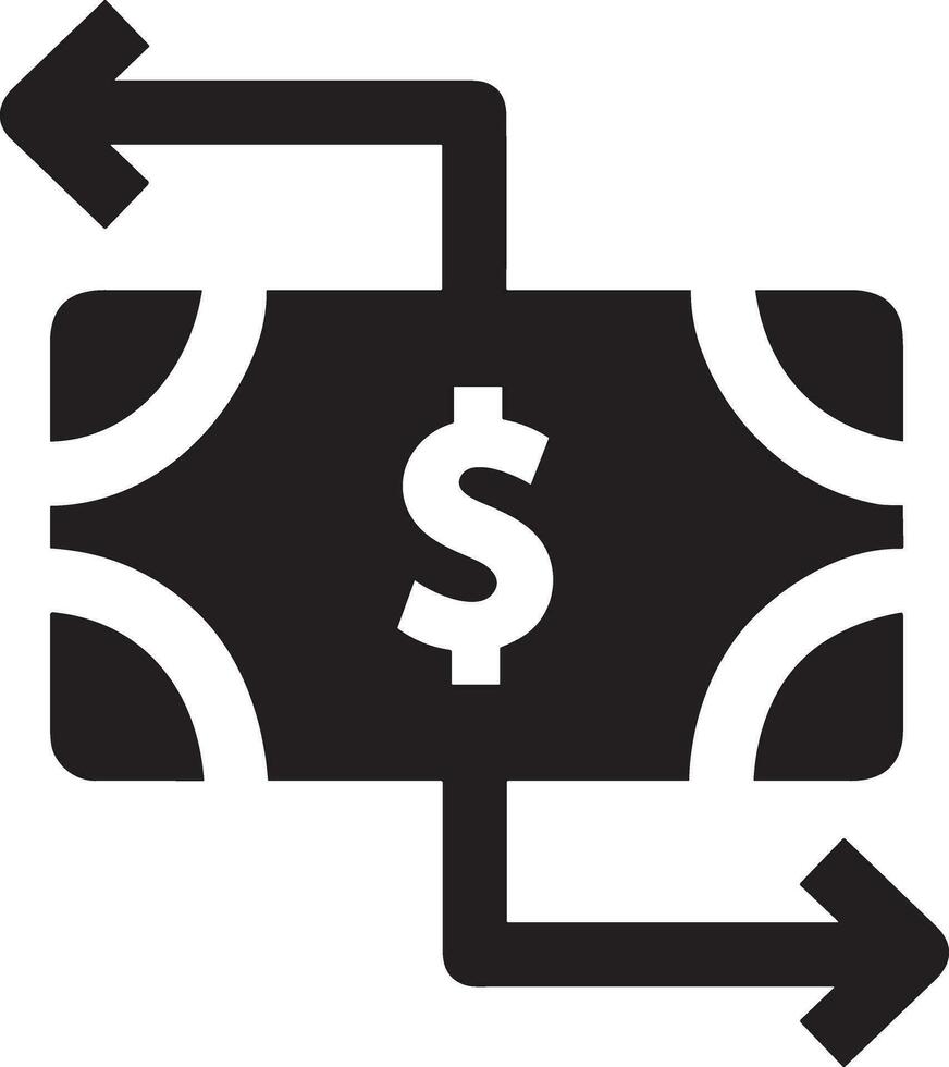 Money exchange payment icon symbol vector image. Illustration of the dollar currency coin graphic design image