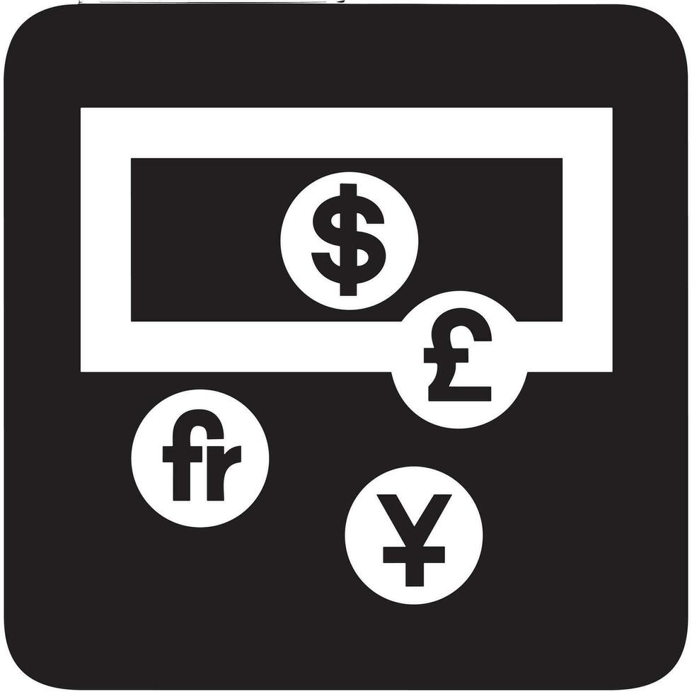 Money exchange payment icon symbol vector image. Illustration of the dollar currency coin graphic design image