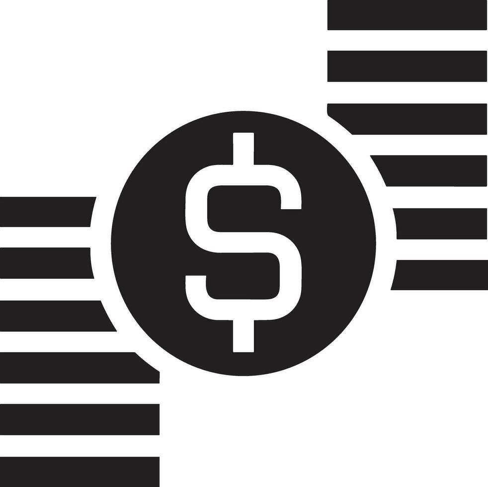 Money exchange payment icon symbol vector image. Illustration of the dollar currency coin graphic design image