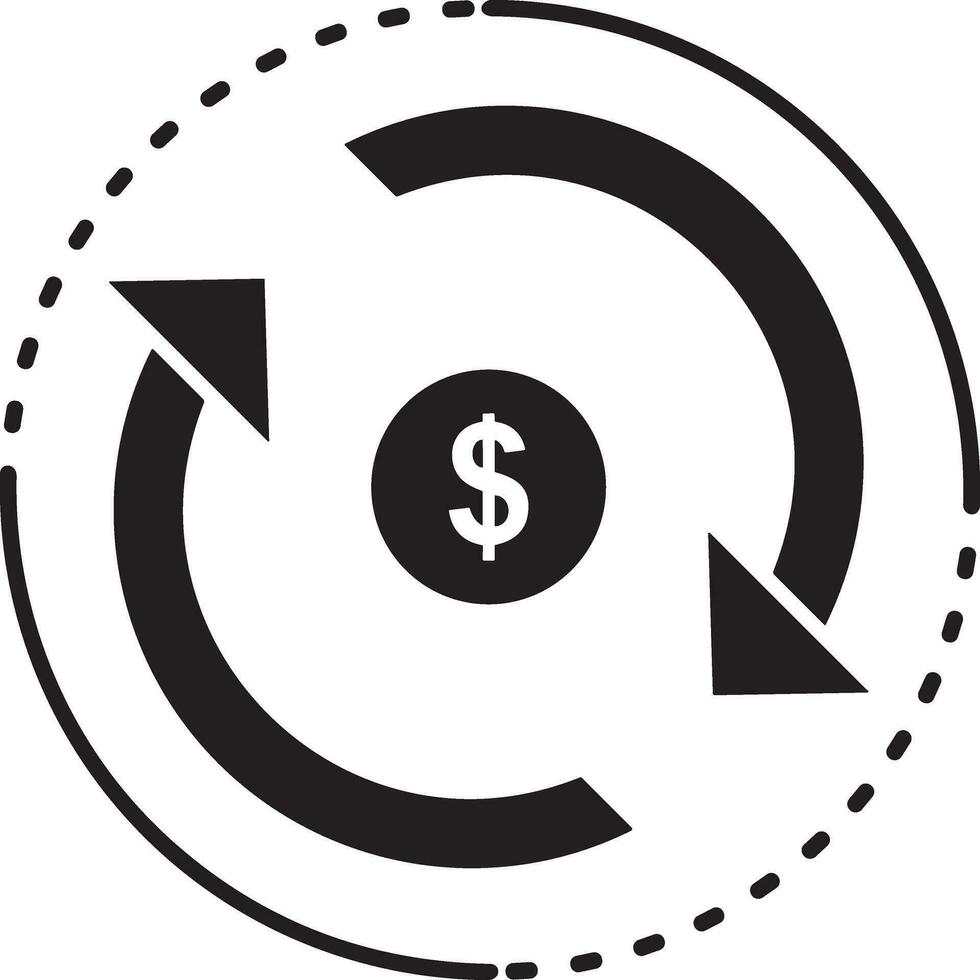 Money exchange payment icon symbol vector image. Illustration of the dollar currency coin graphic design image