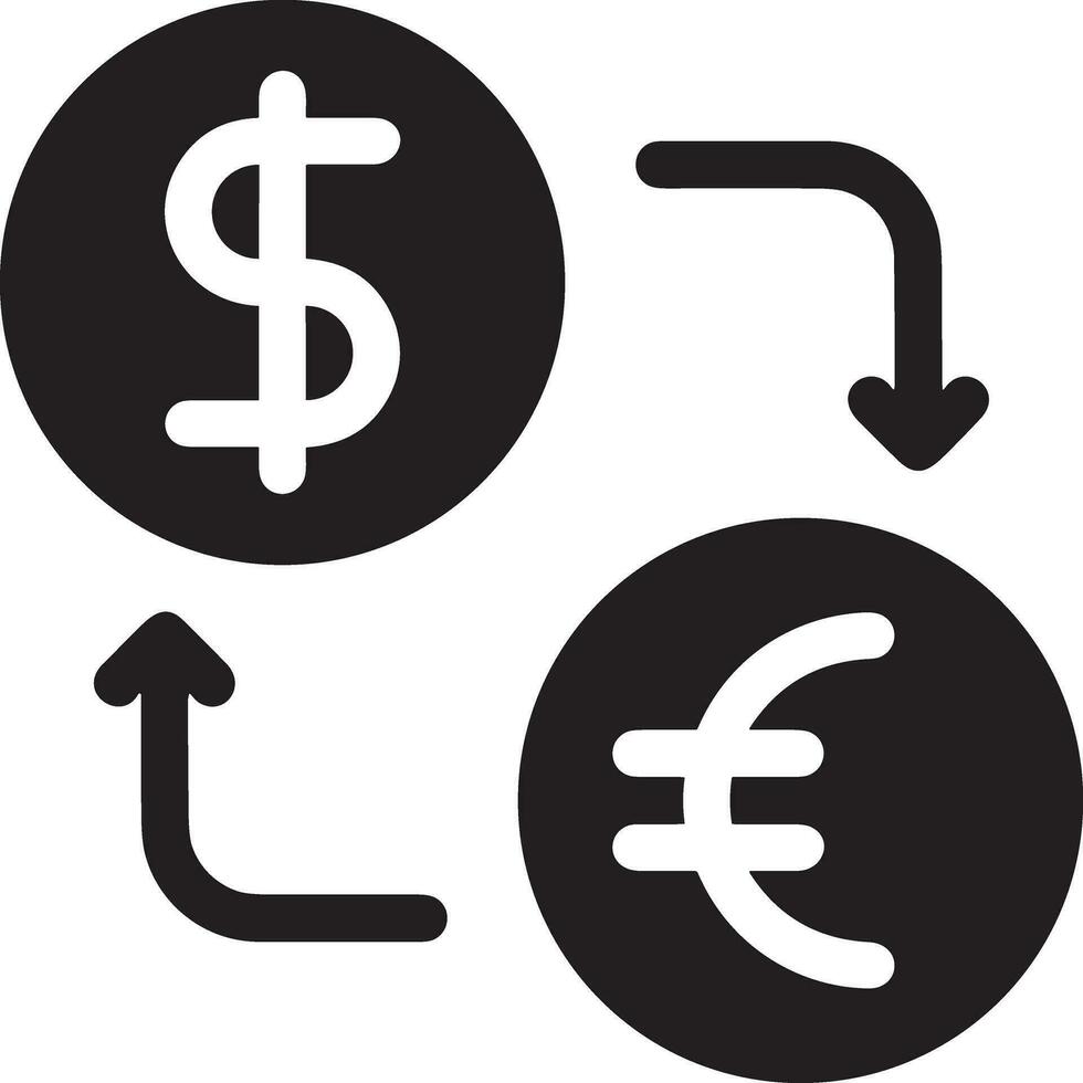 dinero intercambiar pago icono símbolo vector imagen. ilustración de el dólar moneda moneda gráfico diseño imagen