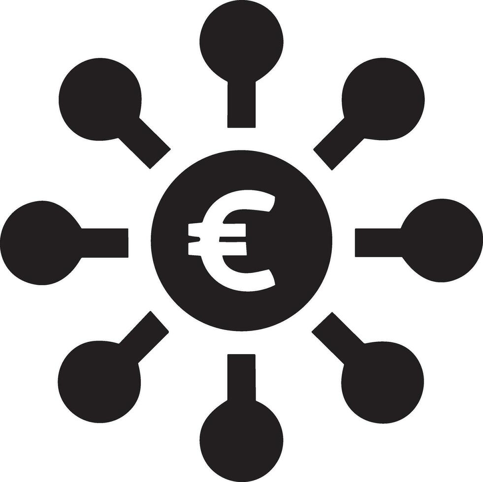 Money exchange payment icon symbol vector image. Illustration of the dollar currency coin graphic design image