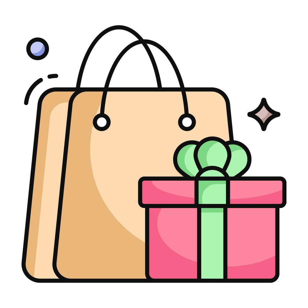 diseño vectorial de moda de bolsa de compras vector